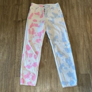 Adika Tie Dye White Jeans
